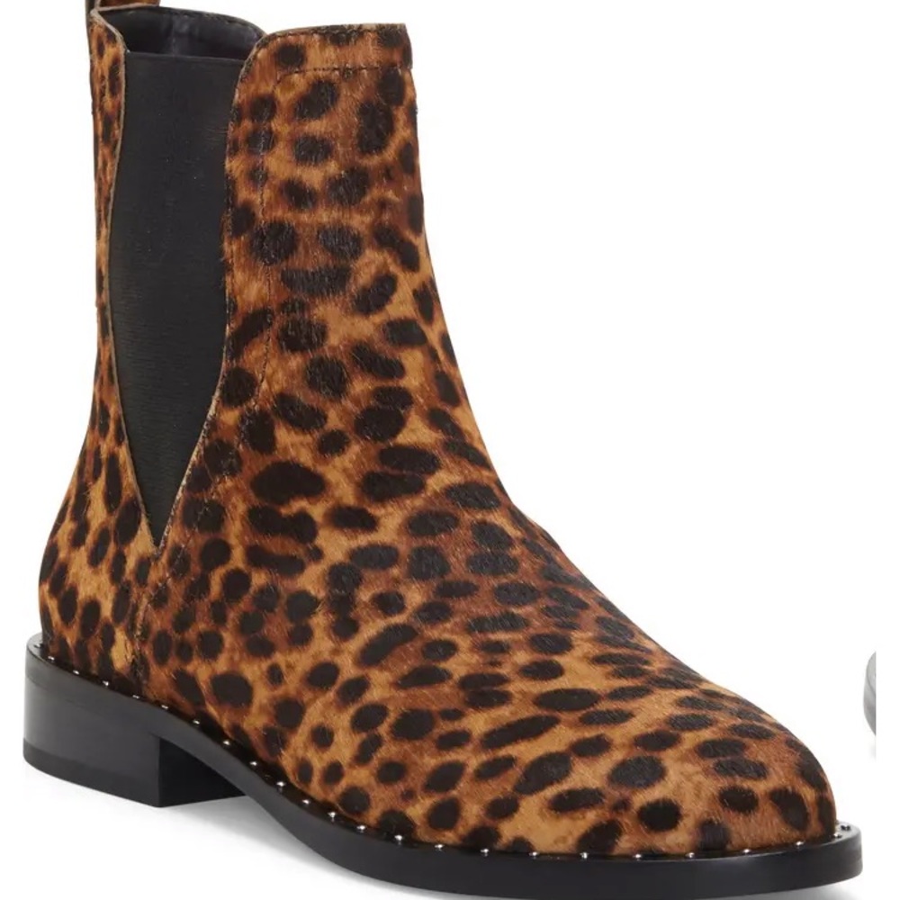 Rebecca Minkoff Leopard Sabeen Chelsea Bootie 7.5